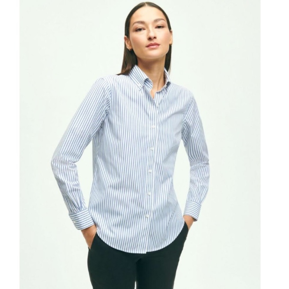 BROOKS BROTHERS | Fitted All Cotton Shirt Stripes